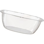 Transparent Plastic Wash Basin - Multi-Functional Laundry Dish Basin, Medium Size, Durable for Home and Dormitory Use